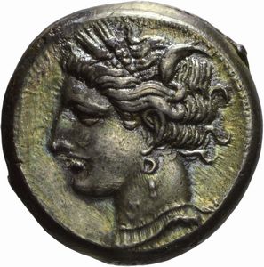 Zeugitana - CARTAGINE, SHEKEL, Emissione: 220-210 a.C.