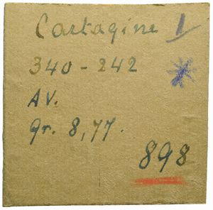 Zeugitana : CARTAGINE, SHEKEL, Emissione: 220-210 a.C.  - Asta Numismatica - Associazione Nazionale - Case d'Asta italiane