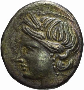 Zeugitana - CARTAGINE, SHEKEL 1/4, Emissione: 220-210 a.C.