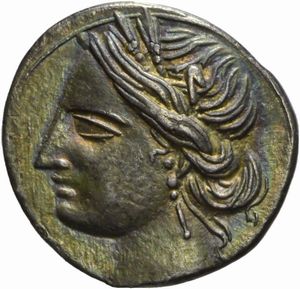 Zeugitana - CARTAGINE, SHEKEL 1/4, Emissione: 220-210 a.C.