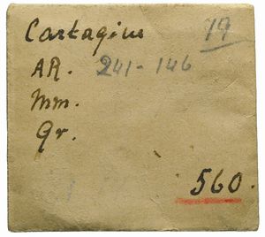 Zeugitana : CARTAGINE, SHEKEL 1/4, Emissione: 220-210 a.C.  - Asta Numismatica - Associazione Nazionale - Case d'Asta italiane