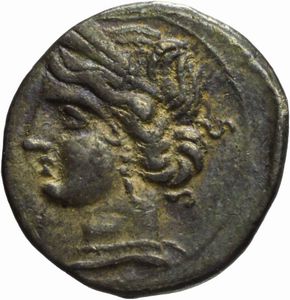 Zeugitana - CARTAGINE, SHEKEL 1/4, Emissione: 220-210 a.C.