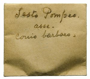 Repubblica Romana : POMPEO MAGNO, ASSE, Emissione: 45 a.C.  - Asta Numismatica - Associazione Nazionale - Case d'Asta italiane