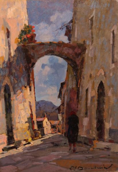 Vicolo  - Asta Parade II - Dipinti e Disegni del XIX e XX secolo - Associazione Nazionale - Case d'Asta italiane