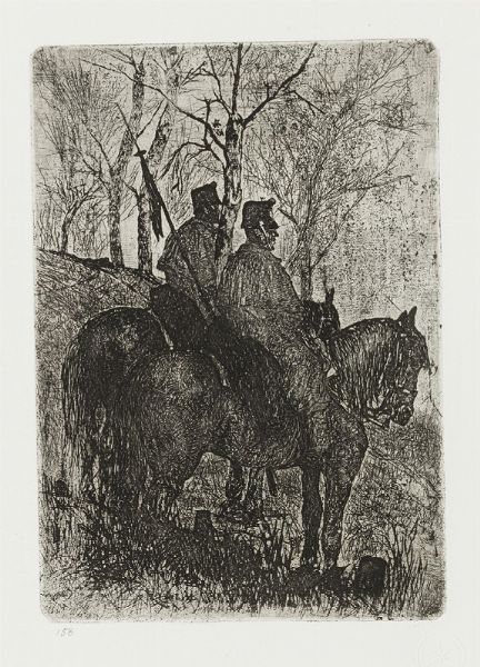 Vedetta di cavalleria  - Asta Parade II - Dipinti e Disegni del XIX e XX secolo - Associazione Nazionale - Case d'Asta italiane