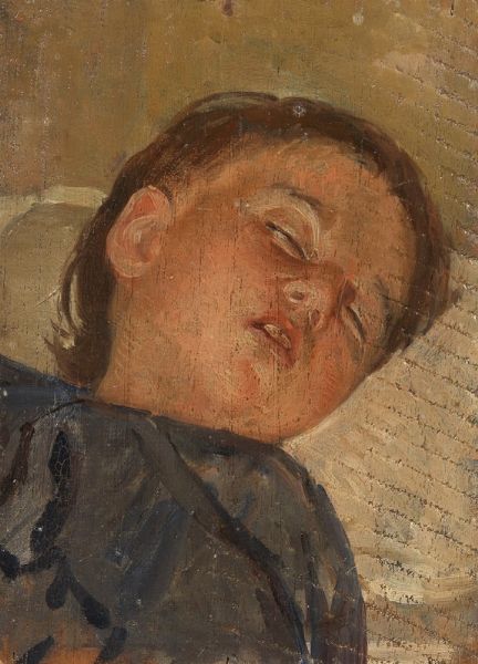 Bambino che dorme  - Asta Parade II - Dipinti e Disegni del XIX e XX secolo - Associazione Nazionale - Case d'Asta italiane