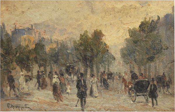 Boulevard  - Asta Parade II - Dipinti e Disegni del XIX e XX secolo - Associazione Nazionale - Case d'Asta italiane