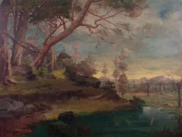 Paesaggio  - Asta Parade II - Dipinti e Disegni del XIX e XX secolo - Associazione Nazionale - Case d'Asta italiane