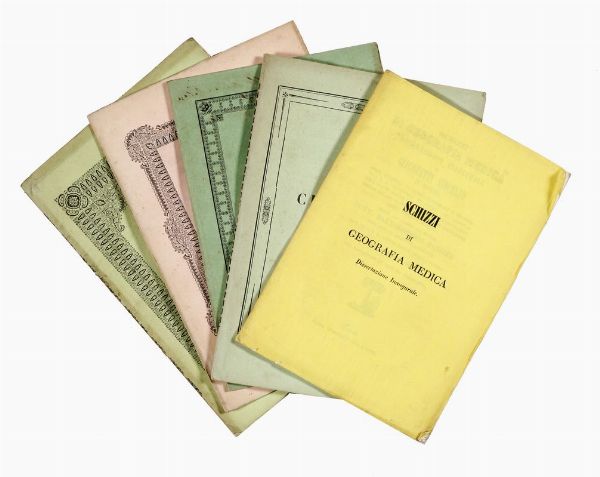 Lotto di 82 opuscoli di medicina.  - Asta Libri, autografi e manoscritti - Associazione Nazionale - Case d'Asta italiane