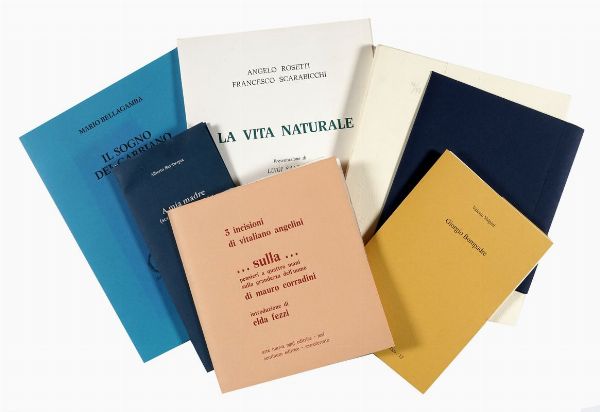 Lotto di 7 libri d'artista.  - Asta Libri, autografi e manoscritti - Associazione Nazionale - Case d'Asta italiane