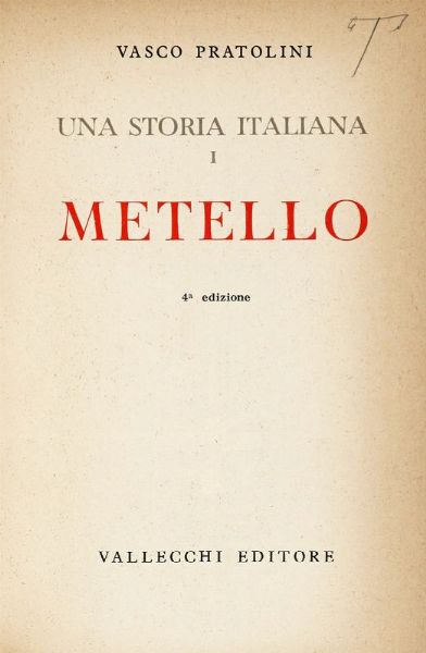 Lotto di 7 opere di letteratura italiana.  - Asta Libri, autografi e manoscritti - Associazione Nazionale - Case d'Asta italiane