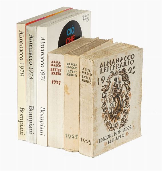 Raccolta di 40 Almanacchi Letterari Bompiani.  - Asta Libri, autografi e manoscritti - Associazione Nazionale - Case d'Asta italiane