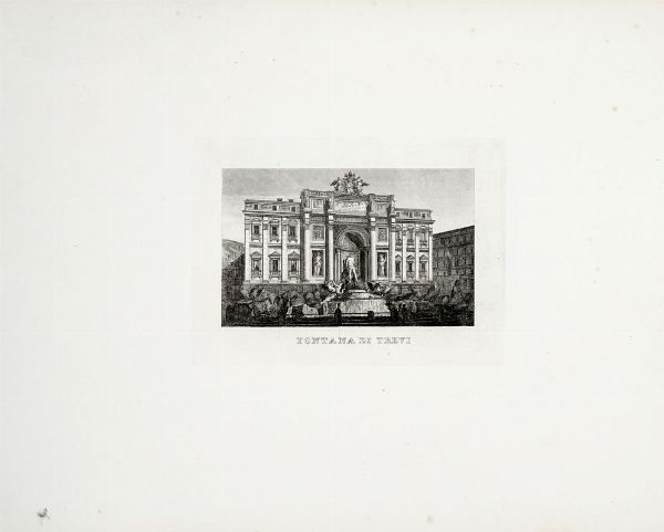 Num.o cento vedute di Roma e sue vicinanze.  - Asta Libri, autografi e manoscritti - Associazione Nazionale - Case d'Asta italiane