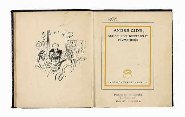 ANDR GIDE : Der schlechtgefesselte Prometheus.  - Asta Libri, autografi e manoscritti - Associazione Nazionale - Case d'Asta italiane