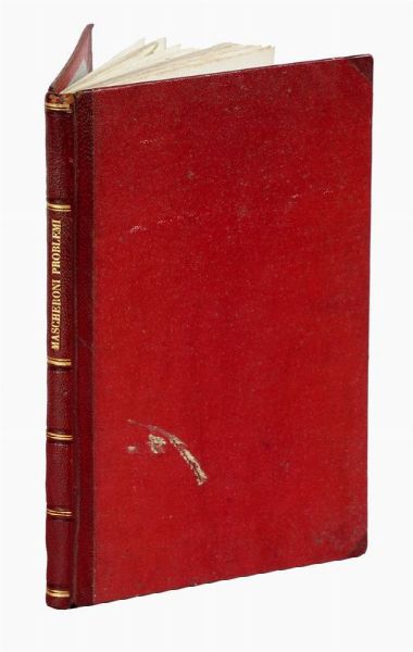 LORENZO MASCHERONI : Problemi per gli agrimensori con varie soluzioni.  - Asta Libri, autografi e manoscritti - Associazione Nazionale - Case d'Asta italiane