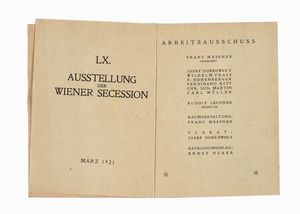 LX. Ausstellung der Wiener Secession.  - Asta Libri, autografi e manoscritti - Associazione Nazionale - Case d'Asta italiane
