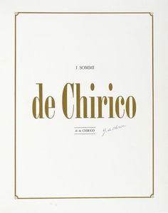 Giorgio de Chirico - I sommi.