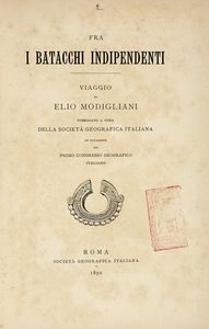 ELIO MODIGLIANI : Fra i Batacchi indipendenti.  - Asta Libri, autografi e manoscritti - Associazione Nazionale - Case d'Asta italiane