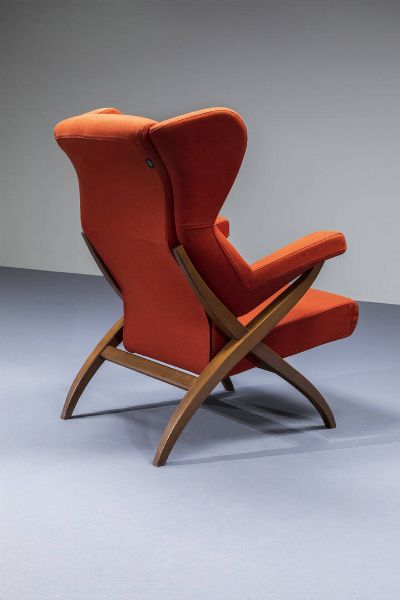 FRANCO ALBINI : Poltrona mod. Fiorenza  - Asta Design - Associazione Nazionale - Case d'Asta italiane
