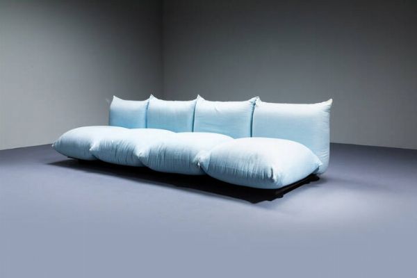 MARIO MARENCO : Divano e poltroncina mod. Marenco  - Asta Design - Associazione Nazionale - Case d'Asta italiane