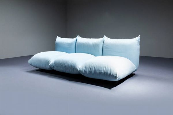 MARIO MARENCO : Divano e poltroncina mod. Marenco  - Asta Design - Associazione Nazionale - Case d'Asta italiane