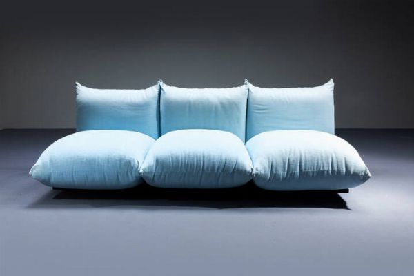 MARIO MARENCO : Divano e poltroncina mod. Marenco  - Asta Design - Associazione Nazionale - Case d'Asta italiane