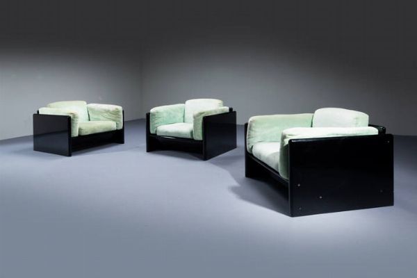 MARIA SIMONCINI : Tre poltrone mod. Simone  - Asta Design - Associazione Nazionale - Case d'Asta italiane