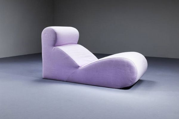 CINI BOERI : Poltrona chaise- longue mod. Boboalto  - Asta Design - Associazione Nazionale - Case d'Asta italiane