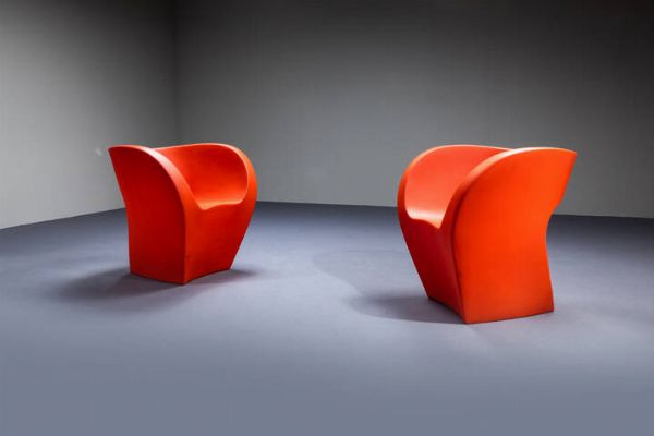 RON ARAD : Coppia di poltrone mod. Little Albert  - Asta Design - Associazione Nazionale - Case d'Asta italiane