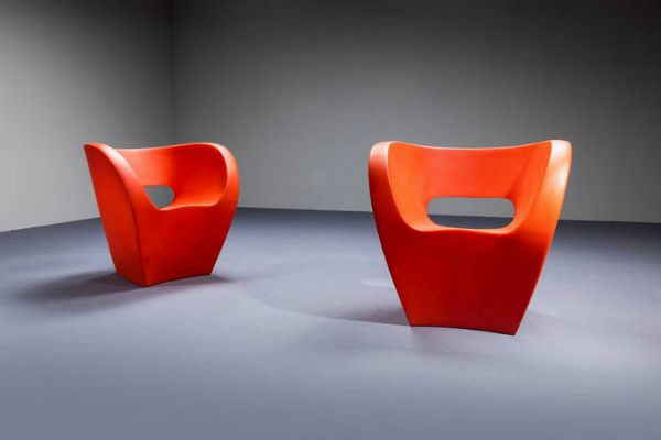 RON ARAD : Coppia di poltrone mod. Little Albert  - Asta Design - Associazione Nazionale - Case d'Asta italiane