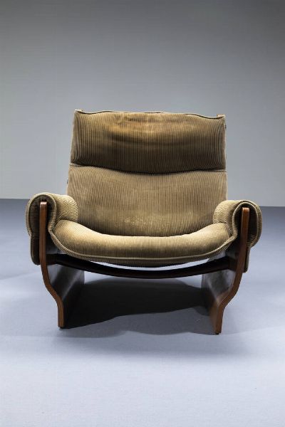 OSVALDO BORSANI : Coppia di poltrone P110 Canada  - Asta Design - Associazione Nazionale - Case d'Asta italiane