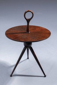 CESARE LACCA - Tavolino in legno di mogano. Anni '50 cm 60x42