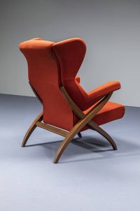 FRANCO ALBINI : Poltrona mod. Fiorenza  - Asta Design - Associazione Nazionale - Case d'Asta italiane