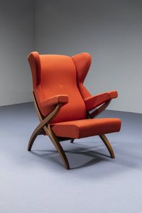 FRANCO ALBINI : Poltrona mod. Fiorenza  - Asta Design - Associazione Nazionale - Case d'Asta italiane