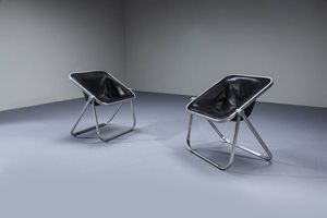 GIANCARLO PIRETTI - Coppia di poltrone mod. Plona
