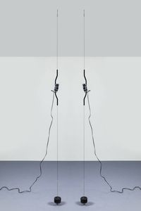 ACHILLE CASTIGLIONI  PIO MANZU' - Coppia di lampade mod. Parentesi