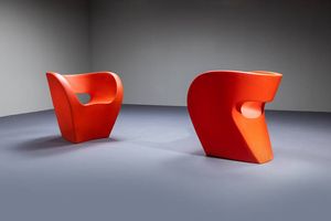 RON ARAD : Coppia di poltrone mod. Little Albert  - Asta Design - Associazione Nazionale - Case d'Asta italiane