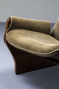 OSVALDO BORSANI : Coppia di poltrone P110 Canada  - Asta Design - Associazione Nazionale - Case d'Asta italiane