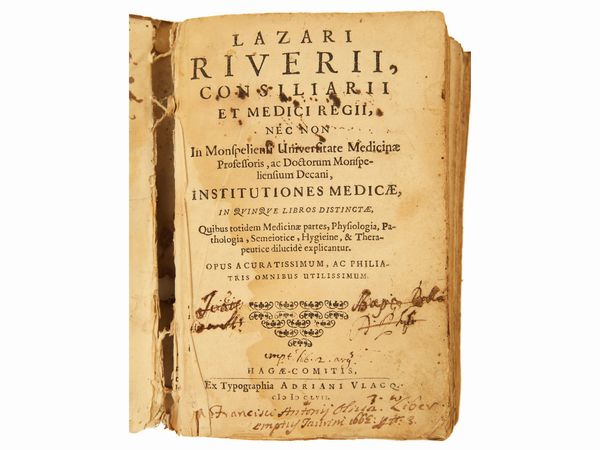 Institutiones medicae  - Asta Libri Antichi e Libri d'Arte - Associazione Nazionale - Case d'Asta italiane