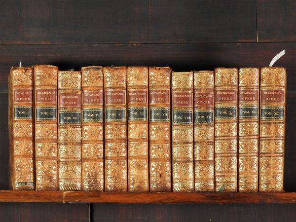 Pietro Metastasio : Opere  - Asta Libri Antichi e Libri d'Arte - Associazione Nazionale - Case d'Asta italiane