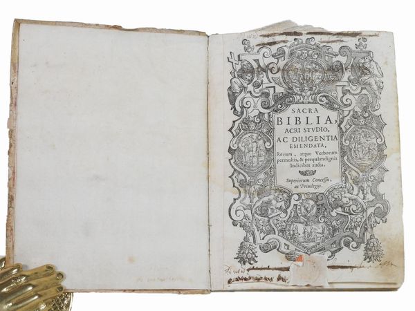 Sacra Biblia, acri studio, ac diligentia emendata...  - Asta Libri Antichi e Libri d'Arte - Associazione Nazionale - Case d'Asta italiane
