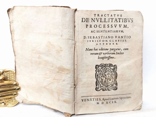 Sebastiano Vanzi : Tractatus De Nullitatibus Processuum ac Sententiarum...  - Asta Libri Antichi e Libri d'Arte - Associazione Nazionale - Case d'Asta italiane