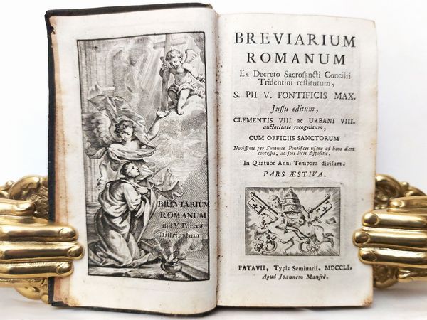 Breviarium romanum  ex decreto sacrosancti Concilii Tridentini restitutum  - Asta Libri Antichi e Libri d'Arte - Associazione Nazionale - Case d'Asta italiane