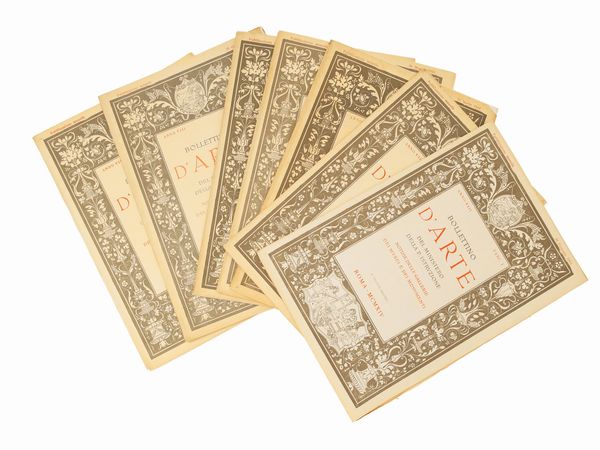 Bollettino d'Arte del Ministero della Pubblica Istruzione  - Asta Libri Antichi e Libri d'Arte - Associazione Nazionale - Case d'Asta italiane