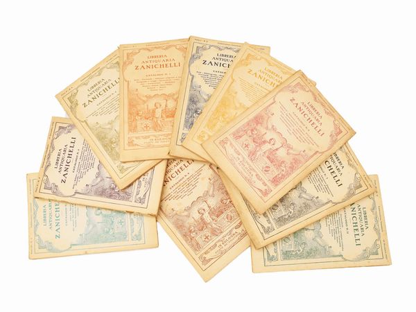 Cataloghi Libreria Antiquaria Zanichelli 1925-1934  - Asta Libri Antichi e Libri d'Arte - Associazione Nazionale - Case d'Asta italiane