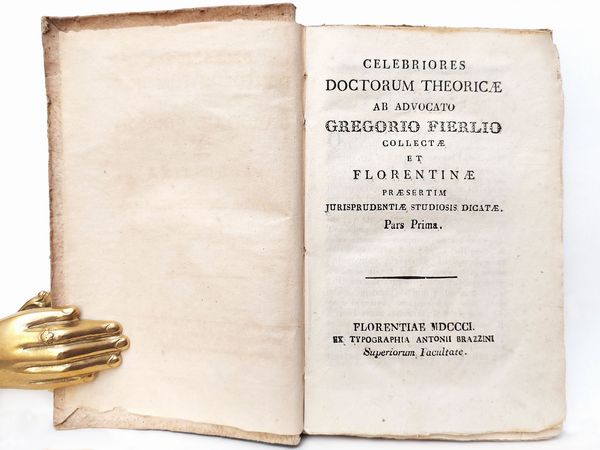 Celebriores Doctorum Theoricae ad Advocato Gregorio Fierlio  - Asta Libri Antichi e Libri d'Arte - Associazione Nazionale - Case d'Asta italiane