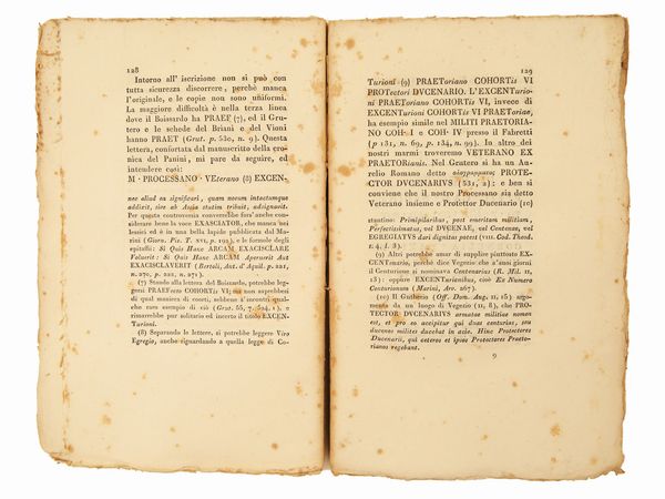 Dichiarazione degli antichi marmi modenesi. Con le notizie di Modena al tempo dei Romani  - Asta Libri Antichi e Libri d'Arte - Associazione Nazionale - Case d'Asta italiane