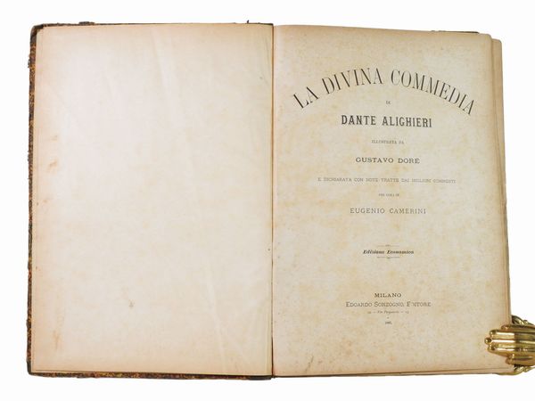 La Divina Commedia di Dante Alighieri illustrata da Gustavo Dor�  - Asta Libri Antichi e Libri d'Arte - Associazione Nazionale - Case d'Asta italiane