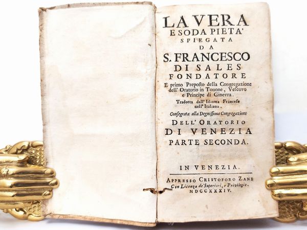 Lotto di due libri religiosi  - Asta Libri Antichi e Libri d'Arte - Associazione Nazionale - Case d'Asta italiane