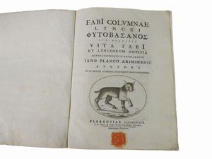 Fabio Colonna - Fabi Columnae Lyncei Phytobasanos cui accessit Vita Fabi et Lynceorum notitia